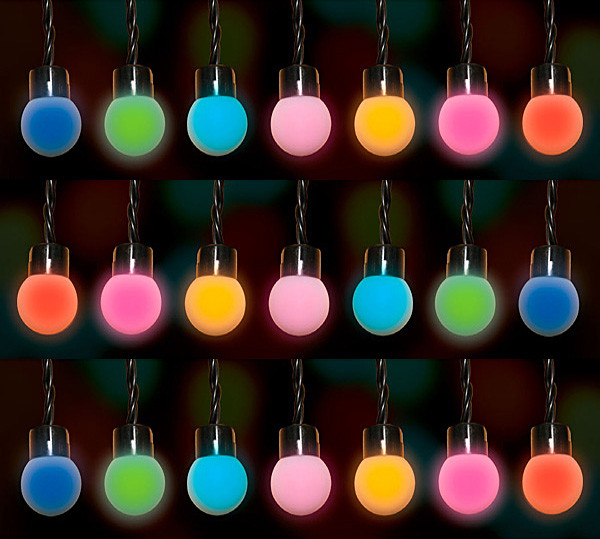 Гірлянда "Кульки", "Luca Lighting", 7,9 м, 50 LED, кольорова мерехтлива, фото 1