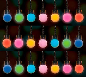 Гірлянда "Кульки", "Luca Lighting", 7,9 м, 50 LED, кольорова мерехтлива