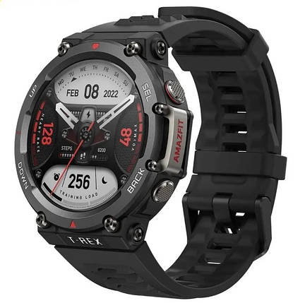 Смарт-годинник Xiaomi Amazfit T-Rex 2 Ember Black GLOBAL, фото 1