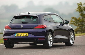 Емблема SCIROCCO VW (Фольцваген) NEW type - Хром, фото 4