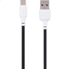 Кабель Gelius Full Silicon Cable USB to Type-C GP-UCN001C 18W 1.2m Black-White, фото 1