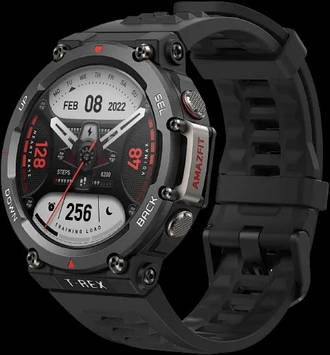 Смарт-годинник Amazfit T-Rex 2 Ember Black MIL-STD-810G-2014 Глобальна версія!