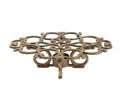 Підставка під гаряче із зістареної латуні 23*16 см Stilars Италия 130293