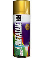 Аэрозольная краска Belife Metallic Paint 400 мл 35 золото