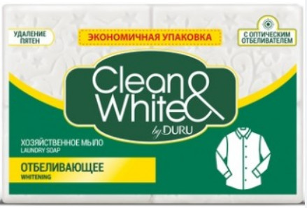 Мило Duru Clean&White Господарське відбілююче 4*120г (8690506521929)