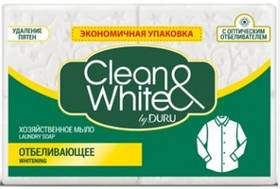 Мило Duru Clean&White Господарське  відбілююче  4*120г (8690506521929)