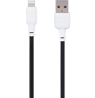 Кабель Gelius Full Silicon Cable USB to Lightning GP-UCN001L 18W 1.2m Black-White