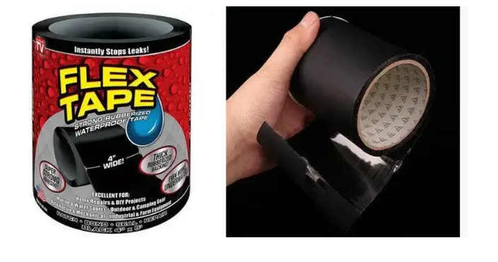 Клейка стрічка Flex Tape водонепроникна ізострічка Чорний