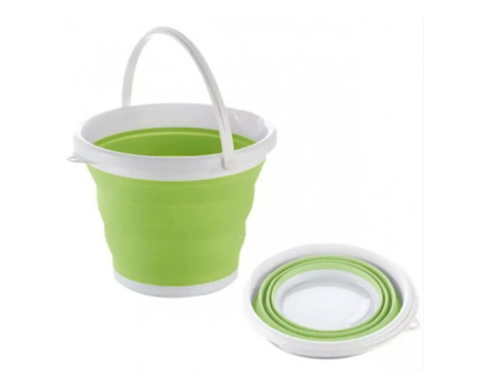 Складане силіконове відро Collapsible Bucket на 10 л.