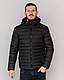 Чоловіча тепла зимова куртка Black Vinyl, чоловічі зимові куртки чорний. Чоловічий одяг, фото 2