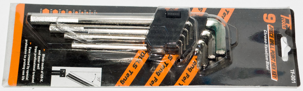 Набір ключів шестигранників поворотний маленький (1,5-10 мм)., фото 1