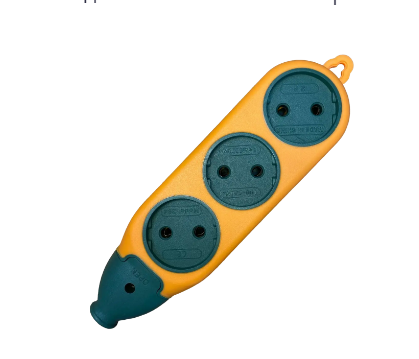 Колодка будівельна двостороння 3+3 гнізда без заземлення, фото 1