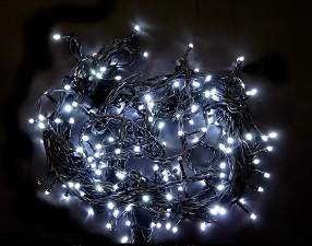 Гірлянда вулична «Нітка» біла на 100L, фото 1