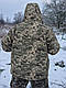 Зимовий тактичний костюм з підкладкою omni heat піксель, фото 3