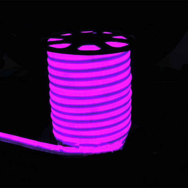 Гірлянда Гнучкий Неон Neon Flex Premium Рожевий Бухта 100 метрів, фото 1
