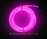 Гірлянда Гнучкий Неон Neon Flex Premium Рожевий Бухта 100 метрів, фото 2