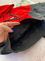 Комплект для мальчика 2-а штаны Черные + кофта с завязками наушники Красный 6091 166, Smile, Красный, Для