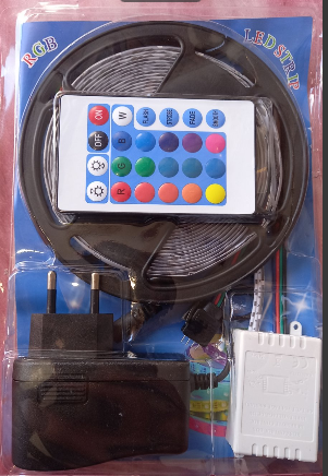 Стрічка світлодіодна RGB 3528 5 метрів, фото 1