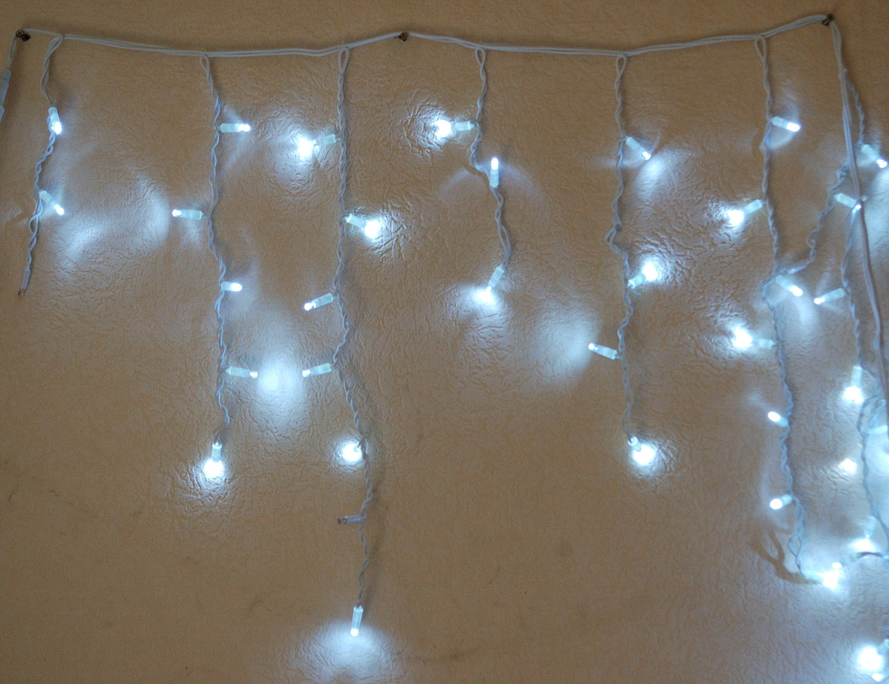 Гірлянда Бахрома вулична 3х0,7 м холодний із мерехтінням, фото 1