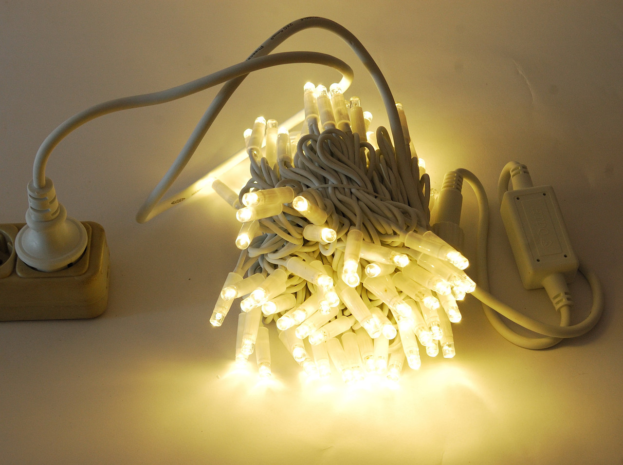 Гірлянда Нитка тепло-біла 10 м., фото 1