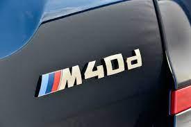 Шильдик емблема автологотип BMW M40d  M 40 d  колір хром