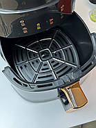 Цифрова світлодіодна аерофритюрниця аерогриль Cheffinger CF-AFRY8 на 8л, фото 6