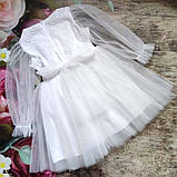 Біла сукня для дівчинки "Сніжка" Пишна Фатінова (116-128р), фото 2