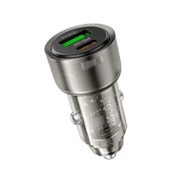 Автомобільний зарядний пристрій Hoco Z52 USB/Type-C 35W, 3A  PD/QC