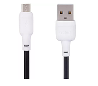 Кабель Gelius Full Silicon Cable USB to MicroUSB GP-UCN001M 18W 1.2m Black-White
