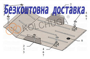 Захист двигуна Opel Omega B (1994-2003) (Захист двигуна Опель Омега В) Кольчуга