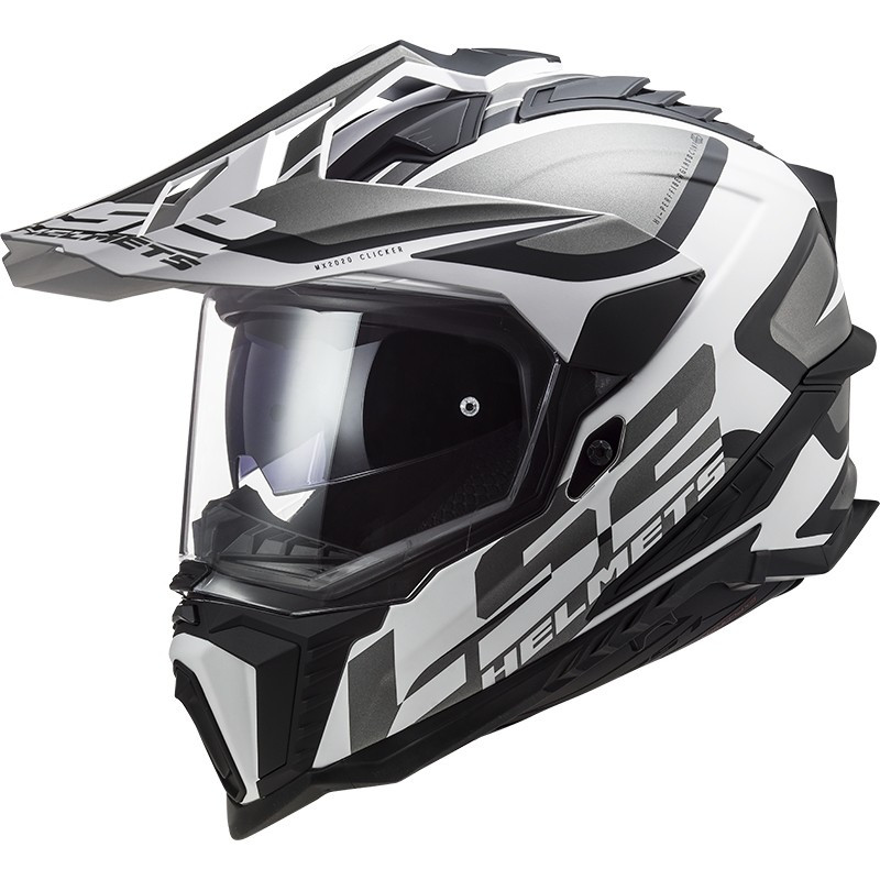 МОТОШОЛОМ ДУАЛСПОРТ LS2 MX701 EXPLORER ALTER КОЛІР MATT BLACK WHITE