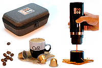 Портативная кофеварка на аккумуляторе, капсульная кофемашина с аккумулятором YooBee (Черный)