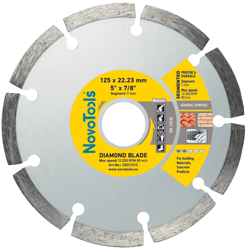 Алмазний круг NovoTools Basic 125х22 Сегментний