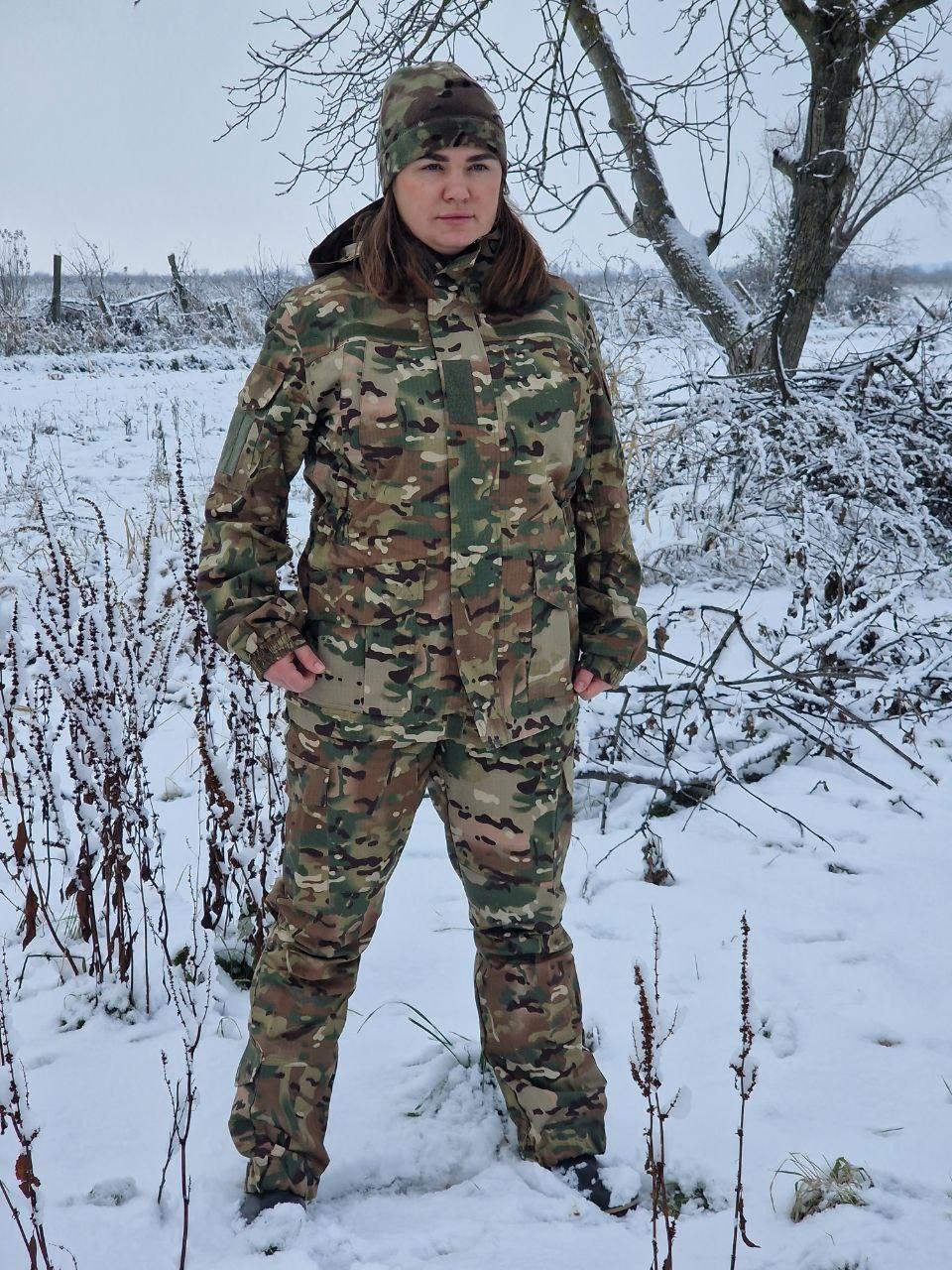 Жіноча демісезонна військова форма горка мультикам