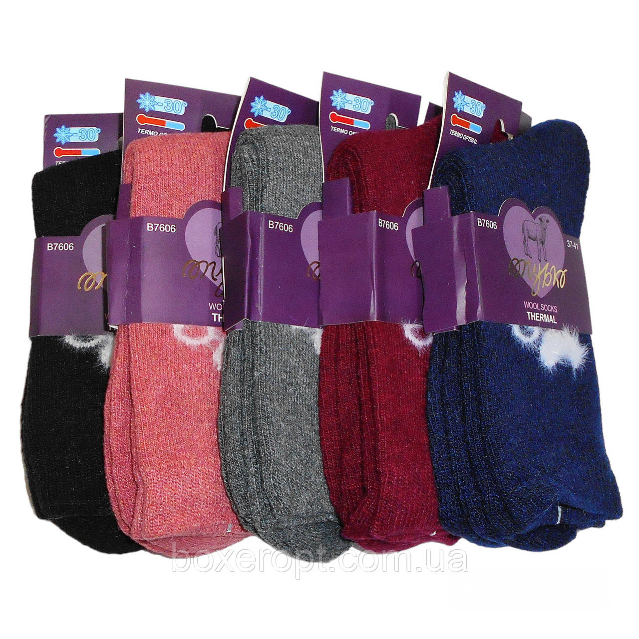 Жіночі шерстяні шкарпетки з махрою Голубка - 34.00 грн./пара (No.B7606)