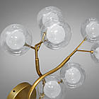 Світлодіодна бра Світлячок на 7 ламп колір каркаса золотий сатин D-B998-7B GD, фото 2