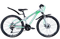 Велосипед ST 26" Discovery TREK AM DD рама- с крылом Pl 2024 (серебристый)