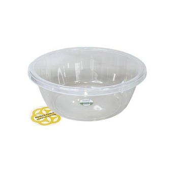 Миска з пластику на 7,5Л харчова, кругла, прозора SNMZ