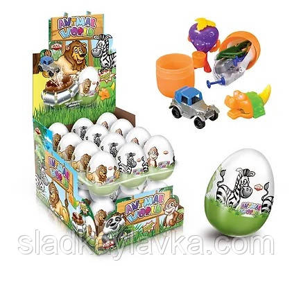 Яйце шоколадне Safari 25 г 24 шт (ANL), фото 1