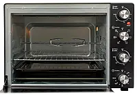 Духовка зі свч електрична 2000 вт настільна з грилем і рожном Rotex rot650-b для кухні 60 л із функицею до