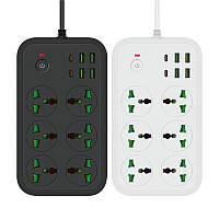 Удлинитель IQPOWER T24 6 розеток/4 USB/2 TIPE-C 2 м Белый