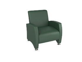 Крісло Pearl | Перлина Зелене екошкіра (Колір S17)