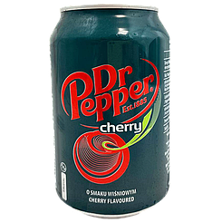 Напій газований вишня Др. Пеппер Dr. Pepper cherry 330ml 24шт/ящ (Код: 00-00013606)