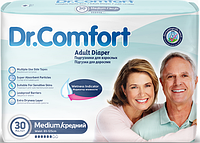Підгузки для дорослих Dr.Comfort Medium 6 крапель 85-125 см (30 шт)