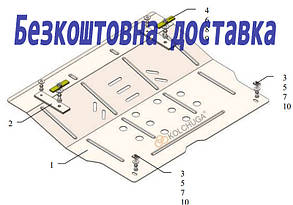 Защита двигателя MG ZS EV (2019-2022)(Защита двигателя МЖ ЗС ЕВ) Кольчуга