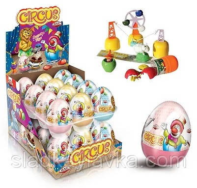 Шоколадне яйце Circus 25 г 24 шт (ANL)