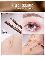 Водостойкий гелевый карандаш для глаз MKNK waterproof gel eyeliner 03 brown