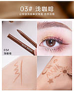 Водостійкий гелевий олівець для очей MKNK waterproof gel eyeliner 03 brown