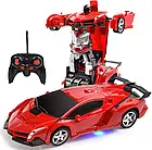Машинка робот-трансформер на радіокеруванні Святкова з пультом Автобот Lamborghini, фото 2