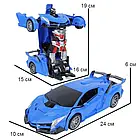 Машинка робот-трансформер на радіокеруванні Святкова з пультом Автобот Lamborghini, фото 4